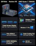 GMKtec K6 Mini PC Gaming, Ryzen 7, 32GB RAM