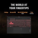 ASUS TUF Gaming A15 Gaming Laptop, 15.6” FHD 144Hz, 100% sRGB Display, GeForce RTX 4050, AMD Ryzen 7 7435HS, 16GB DDR5, 512GB PCIe SSD, Wi-Fi 6, Windows 11, FA507NUR-AS73