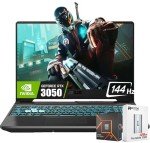 ASUS 2025 TUF A15 15.6'' FHD 144Hz Gaming Laptop, 8-Core AMD Ryzen 7-7435HS, Nvidia Geforce RTX 3050 Graphics, 8GB DDR5 RAM, 512GB SSD, RGB Backlit KB, Wi-Fi 6, Win11, W/Portable SSD