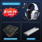 ASUS TUF 2024 A15 Gaming Laptop, 15.6" 144Hz FHD, 8-Core Ryzen 7 7435HS (Beats i7-13620H), NVIDIA RTX 3050 GPU, 16GB RAM, 1TB SSD + 256GB Portable SSD, RGB KB, RJ45, Keypad, Win 11