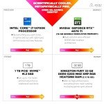 HP OMEN 45L Gaming Desktop, 14th Generation Intel Core i7-14700K, 32 GB RAM, 1 TB Solid State Drive, NVIDIA GeForce RTX 4070 Super Ti Graphics, Windows 11 Pro, GT22-2060 (2024)