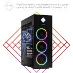 HP OMEN 45L Gaming Desktop, 14th Generation Intel Core i7-14700K, 32 GB RAM, 1 TB Solid State Drive, NVIDIA GeForce RTX 4070 Super Ti Graphics, Windows 11 Pro, GT22-2060 (2024)
