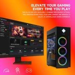HP OMEN 45L GT22 AI Gaming Desktop, Intel Ultra 9 285k (>i9-14900F), RTX 4080 Super, 64GB DDR5 RAM, 2TB SSD, Black Glass Front, 1000W 80+ Gold PSU, Bundle with Machenike K500B RGB Keyboard