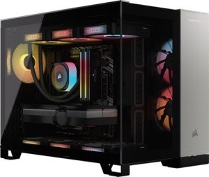Corsair Vengeance i5100 Gaming PC – Liquid Cooled Intel Core i9-14900KF CPU – NVIDIA GeForce RTX 4080 Super GPU – 32GB Dominator Titanium RGB DDR5 Memory – 2TB M.2 SSD – Black/Gray