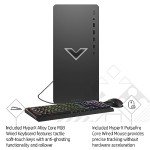 HP Victus 15L Gaming Desktop Bundle, 13th Generation Intel Core i5-13400F, 8 GB RAM, 512 GB SSD, NVIDIA GeForce RTX 3050 Graphics, Windows 11 Home, TG02-1020h (2023),Black