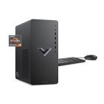 HP 2023 Victus 15L Gaming Desktop PC, AMD 6-Core Ryzen 5600G Processor (Up to 4.4 GHz), 16GB RAM, 1TB NVMe, AMD Radeon RX6400, Mouse and Keyboard, Win 11 Home, Mica Silver, with HDMI Accessory