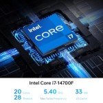 HP Victus 15L i7 RTX 4060 Ultimate Gaming Desktop, Intel i7-14700F (Beats i9-12900F), GeForce RTX 4060, 32GB RAM, 1TB SSD, RJ-45, DisplayPort, Wi-Fi 6, W11H, Black Bundle with Adata 512 External SSD