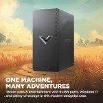 HP Victus 15L i7 RTX 4060 Ultimate Gaming Desktop, Intel i7-14700F (Beats i9-12900F), GeForce RTX 4060, 32GB RAM, 1TB SSD, RJ-45, DisplayPort, Wi-Fi 6, W11H, Black Bundle with Adata 512 External SSD