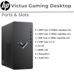 HP Victus 15L i7 RTX 4060 Ultimate Gaming Desktop, Intel i7-14700F (Beats i9-12900F), GeForce RTX 4060, 32GB RAM, 1TB SSD, RJ-45, DisplayPort, Wi-Fi 6, W11H, Black Bundle with Adata 512 External SSD