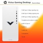 HP Victus Pro 15L i7 RTX 4060 Premium Gaming Desktop, Intel i7-14700F, GeForce RTX 4060, 3D Modeling, 32GB RAM, 1TB SSD, Wi-Fi 6, DP Port, Type-C, Windows 11 Pro, Bundle with ADATA 512GB External SSD