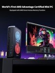 AtomMan G7 PT Mini PC AMD Ryzen 9 7945HX, 16C/32T,8 GB GDDR6 AMD Radeon RX 7600M XT, 32GB DDR5 RAM 1TB PCIe4.0 SSD Mini Gaming PC, HDMI2.1/DP2.0/USB-C,WiFi7,BT5.4,2.5G LAN,2xPCIe4.0&PCIe5.0 SSD Slots