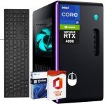 Dell Alienware Aurora R16 Gaming Desktop Computers, Intel 24 Cores i9-14900KF, 24 GB GDDR6X GeForce RTX 4090(Beats RTX 5080), 64 GB DDR5 RAM, 4 TB SSD, Windows 11 Pro, Office Pro 2024 Lifetime License