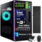 Dell Alienware Aurora R16 Gaming Desktop 2025 - NVIDIA RTX 5080 GDDR7 (Beats RTX 4090) • Intel Ultra 9 285K(AI NPU) • Win 11 Pro • Office License • WiFi 7(64GB DDR5 | 8TB SDD | 2TB HDD)