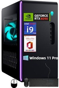 Alienware Aurora R16 Gaming Desktop PC, NVIDIA RTX 4090 24GB GDDR6X, Intel i9 14900KF(Up to 6.0GHz), AlienFX Liquid Cooling, 64 GB DDR5, 4 TB SSD, Windows 11 Pro, Office Pro Lifetime License