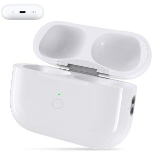Wireless Charging Case for AirPods Pro 1st / 2nd Gen with Type-C Charging Port, Compatible with AirPod Pro 2nd Generation Replacement Case, with Blue-Tooth Sync Button, No Earbuds