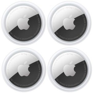 Apple AirTag Tracking Device, 4-Pack with 1-Year Apple Warranty