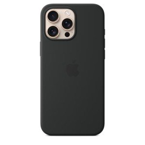 Apple iPhone 16 Pro Max Silicone Case with MagSafe and Camera Control - Black ​​​​​​​