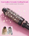 wavytalk curling wand set 5 in 1 curling brush, Pink