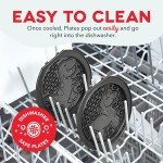 DASH Multimaker Mini System Two 4” Nonstick Removable Waffle Plates Set (Unicorn & Dinosaur) - 2Pc Plate Pack for Waffle Iron & Griddle, Compatible with Dash MultiMaker Mini System, Nonstick Surface