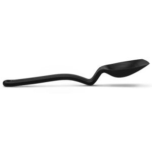 Dreamfarm Supoon Non-Stick Sit-Up Silicone Scraping, Serving, Cooking Spoon Measures 5ml Tsp & 15ml Tbsp - 11" Black