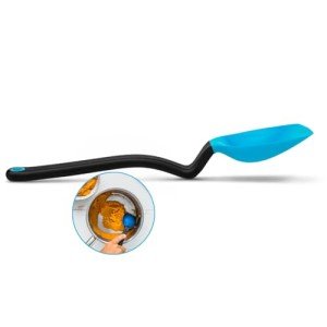 Dreamfarm Supoon Non-Stick Sit-Up Silicone Scraping, Serving, Cooking Spoon Measures 5ml Tsp & 15ml Tbsp - 11" Dreamfarm Blue