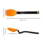 Dreamfarm Supoon Non-Stick Sit-Up Silicone Scraping, Serving, Cooking Spoon Measures 5ml Tsp & 15ml Tbsp - 11" Orange
