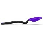 Dreamfarm Supoon Non-Stick Sit-Up Silicone Scraping, Serving, Cooking Spoon Measures 5ml Tsp & 15ml Tbsp - 11" Purple