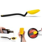 Dreamfarm Supoon Non-Stick Sit-Up Silicone Scraping, Serving, Cooking Spoon Measures 5ml Tsp & 15ml Tbsp - 11" Yellow