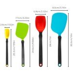 Dreamfarm Set of Essentials Silicone & Nylon Non-Stick-Safe Kitchen Cooking Utensils Set with Chopula, Mini Chopula, Supoon, & Mini Supoon - Party Mix