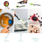 Dreamfarm Supoon Non-Stick Sit-Up Silicone Scraping, Serving, Cooking Spoon Measures 5ml Tsp & 15ml Tbsp - 11" Dreamfarm Blue