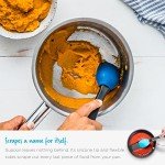 Dreamfarm Supoon Non-Stick Sit-Up Silicone Scraping, Serving, Cooking Spoon Measures 5ml Tsp & 15ml Tbsp - 11" Green