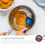 Dreamfarm Supoon Non-Stick Sit-Up Silicone Scraping, Serving, Cooking Spoon Measures 5ml Tsp & 15ml Tbsp - 11" Dreamfarm Blue