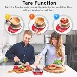 Etekcity Food Kitchen Scale, Digital Weight Grams and Oz for Cooking, Baking, Meal Prep, and Diet, 11lb/5kg, Red