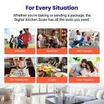 Etekcity 0.1g Food Kitchen Scale, Bowl, Digital Grams and Ounces for Weight Loss, Dieting, Baking, Cooking, and Meal Prep, 11lb/5kg, Stainless Steel Silver