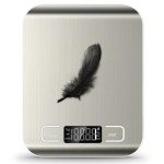 Food Scale, 11lb Kitchen Scale with 6 Units Tare Function & LCD Display, 0.05oz/1g Stainless Steel Digital Food Scale Grams and Ounces for Baking, Cooking, Dieting and Meal Prep (Batteries Included)