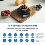 Etekcity Nutrition Smart Food Kitchen Scale, Digital Ounces and Grams for Cooking, Baking, Meal Prep, Dieting, and Weight Loss, 11 Pounds-Bluetooth, Black