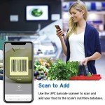 Etekcity Nutrition Smart Food Kitchen Scale, Digital Ounces and Grams for Cooking, Baking, Meal Prep, Dieting, and Weight Loss, 11 Pounds-Bluetooth, Black