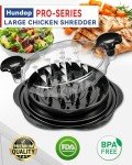 Chicken Shredder Tool Twist for Kitchen, Manual Chicken Breast Grinder Machine for Ground Food, Meat & Vegetables (Elegant Black)