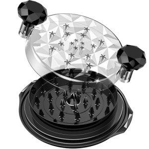 Chicken Shredder with Brush 10'' Pro Chicken Shredder Tool Twist Large Stable Anti-Slip BPA Free Meat Shredder Tool Twist Ergonomic Handle Meat Grinder Dishwasher-safe Transparent Lid Black