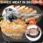 ZOMAO Pro Max Chicken Shredder 11",Large Chicken Breast Shredder Tool Twist,Visible Meat Shredder Machine with Ergonomic Handle,Strong Anti-Slip Strip,BPA Free,Suitable for Pork Beef Chicken