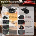 ZOMAO Pro Max Chicken Shredder 11",Large Chicken Breast Shredder Tool Twist,Visible Meat Shredder Machine with Ergonomic Handle,Strong Anti-Slip Strip,BPA Free,Suitable for Pork Beef Chicken