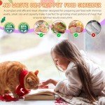 SURETIVIAN Small Chicken Shredder, 6.49” Mini Visible Meat Shredder Tool Twist for Kids and Pet Lover, Food-Grade Safe Cooking Tools for Dog and Cat Food Meal Prep(Black)