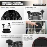 Chicken Shredder, 2025 Pro Chicken Breast Shredder Tool Twist Large, Visible Meat Shredder Machine with Widened Anti Slip Mat Fix, Suitable for Tocas, Buffalo Chicken Dip, Dishwasher Washable