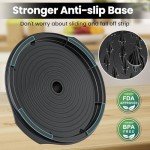 Chicken Shredder Tool Twist Large - 10'' Pro Meat Shredders for Chicken Breast,Visible Kitchen Gadgets Grinder Machine with Brush,Strong Anti-Slip Strip,Ergonomic Handle,BPA Free (Black)