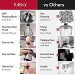 Fullstar Vegetable Chopper - Onion Chopper - Pro Food Slicer - Veggie Cutter with Container - Hand Dicer - Slicer & Dicer (Silver)