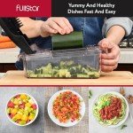 Fullstar Vegetable Chopper - Onion & Veggie Slicer & Spiralizer - 2 in 1 Kitchen Gadget with Container - Home Essentials