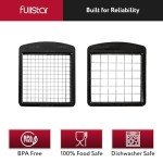 Fullstar Blade Replacement Set for Vegetable Chopper Only – 2pc Insert Set for Veggie Chopper – Large Dice for Potatoes, Apples, Pears & Small Dice for Onions, Tomatoes