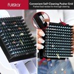 Fullstar Vegetable Chopper and Mandoline Slicer for Kitchen, Food Chopper with Container & Lid, Cheese Grater (8 in 1 - White)