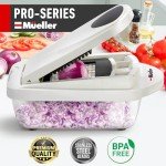 Mueller Pro-Series 10-in-1, 8 Blade Vegetable Chopper, Onion Mincer, Cutter, Dicer, Egg Slicer with Container, French Fry Cutter Potatoe Slicer, Home Essentials & Kitchen Gadgets, Salad Chopper