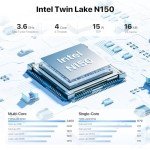 PELADN Mini PC with Intel N100, 16GB RAM